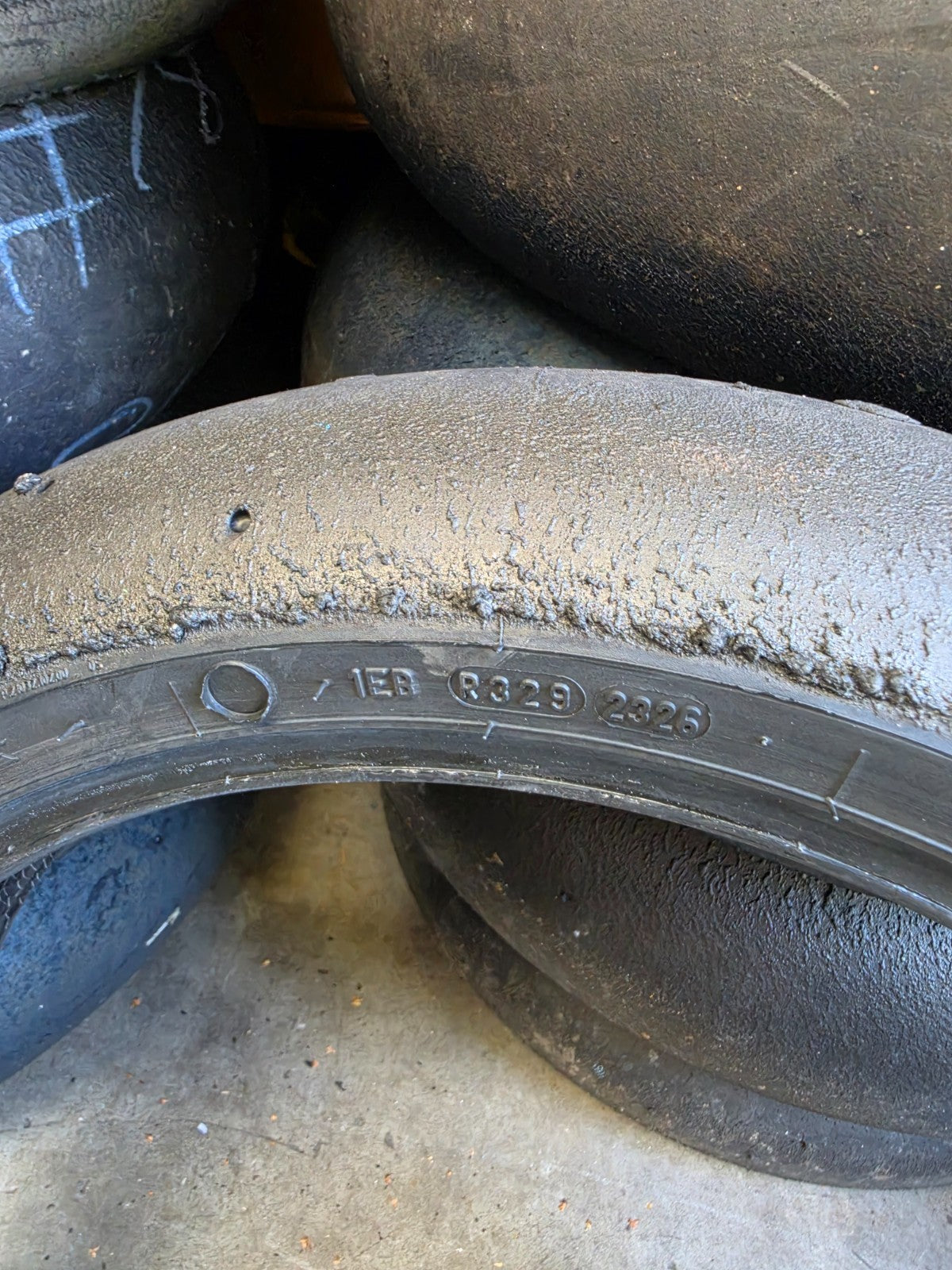 Pirelli Diablo Superbike SC1 125/70-17 Used BSB Scrub Motorcycle Tyre - FS2