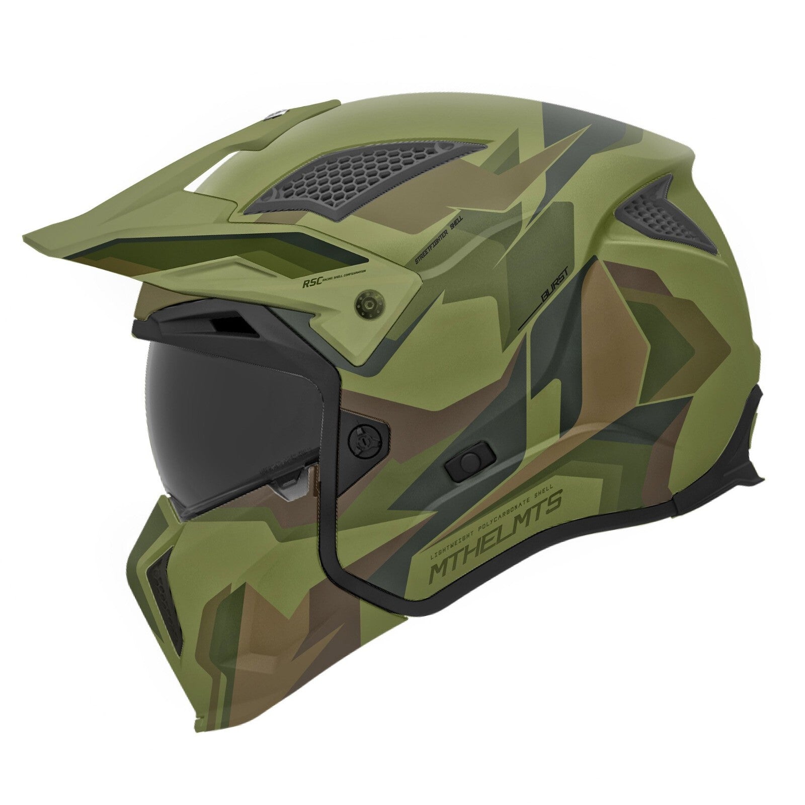 MT Streetfighter Skull SV S Burst C6 Convertible Motorcycle Motorbike Helmet