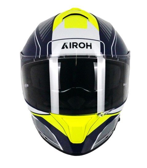 Airoh Spark 2 Chrono Full Face ECE2206 Motorcycle Motorbike Helmet Blue/Yellow