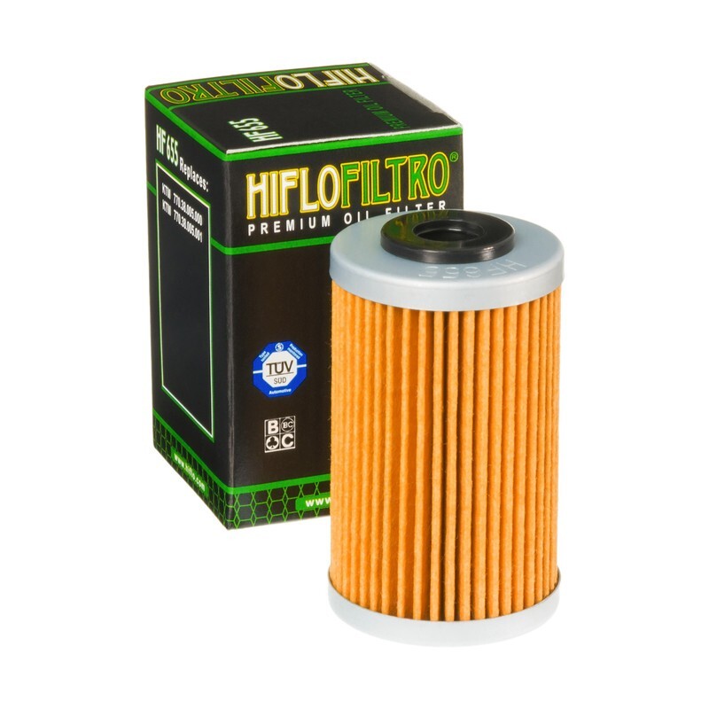 Hiflo Filtro HF655 Motorcycle Motorbike Oil Filter Replaces KTM 7703800500