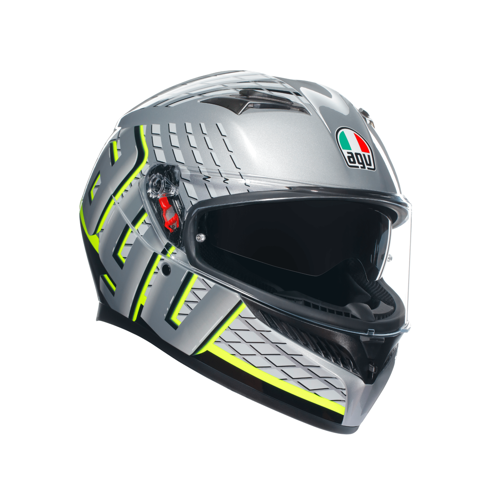 AGV K3 Fortify Grey Black Flo ECE2206 Full Face ACU Motorcycle Motorbike Helmet