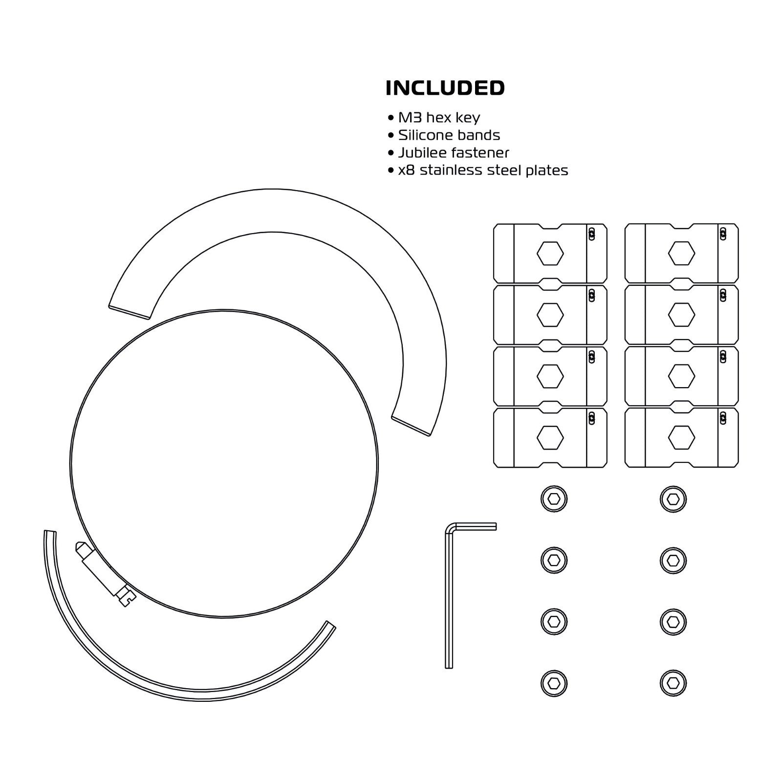 Oxford Fully Adjustable Stainless Steel Motorcycle Motorbike Exhaust Protector