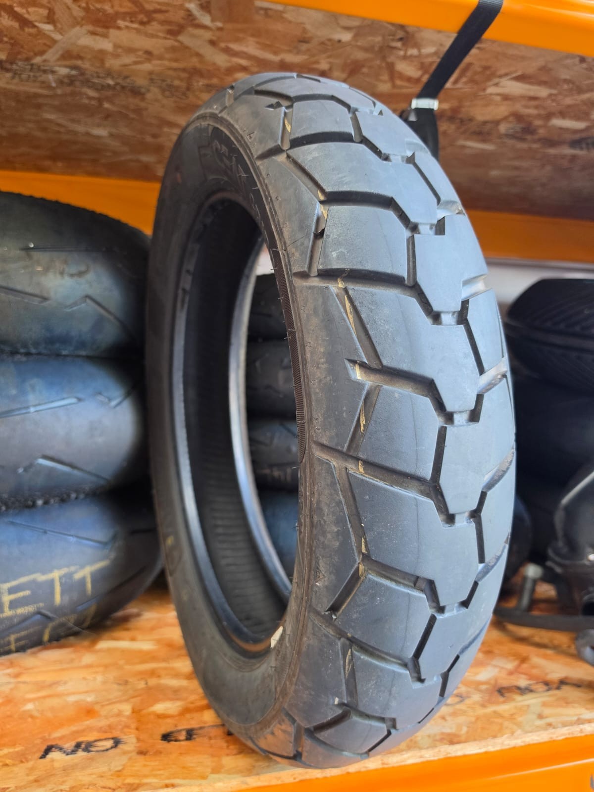 CEAT Gripp Rad Steel RE 140/80-17 part worn tyre