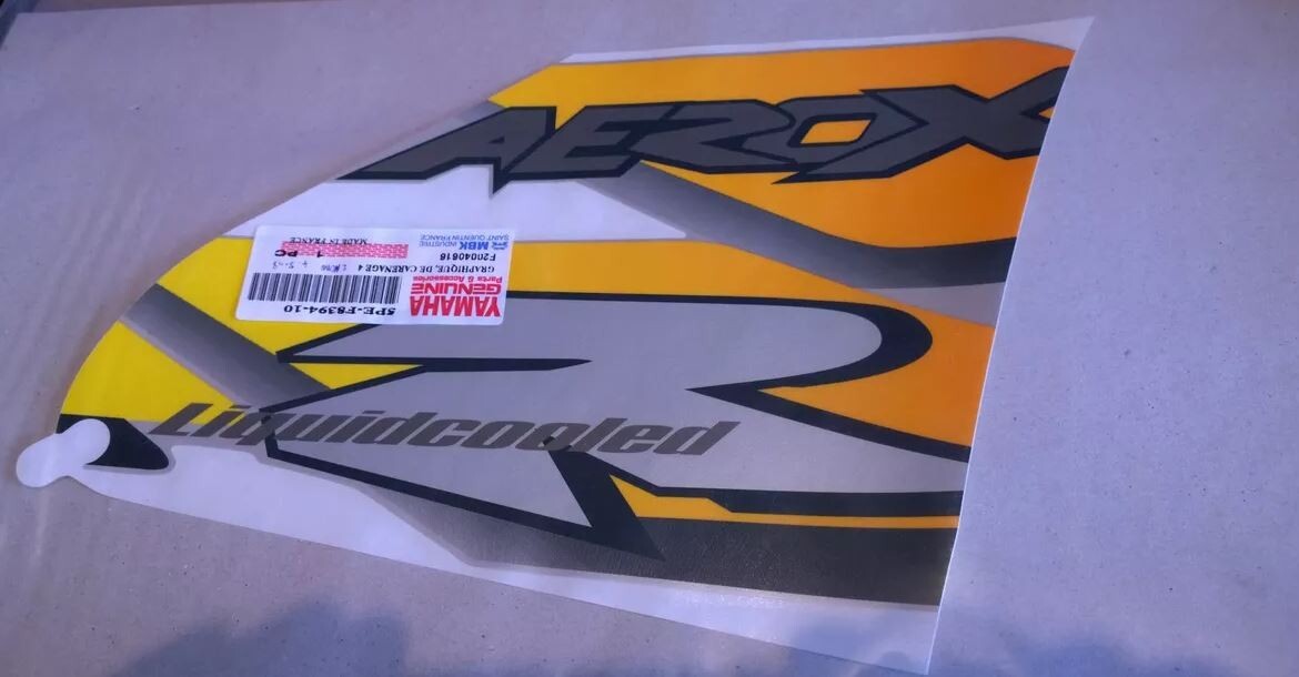 Genuine Yamaha YQ-50 AEROX 2001 Body Cover Decal Graphic - 5PE-F8394-10
