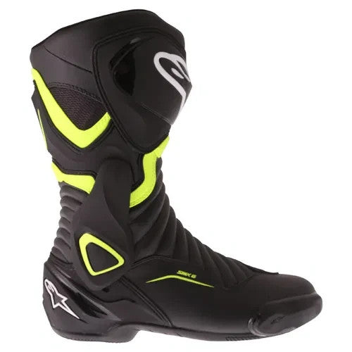 Alpinestars SMX-6 V2 Men‘s Motorcycle Motorbike Track Race Boots Black Yellow Fl