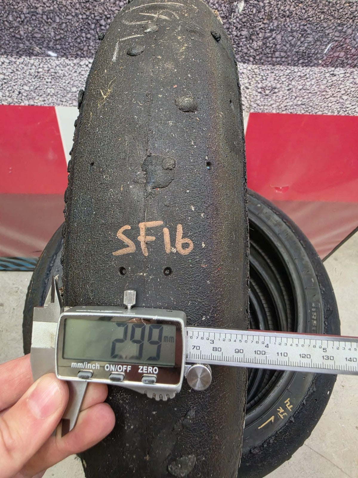 Pirelli Diablo Superbike SC1 125/70-17 Used BSB Scrub Motorcycle Tyre - SF16