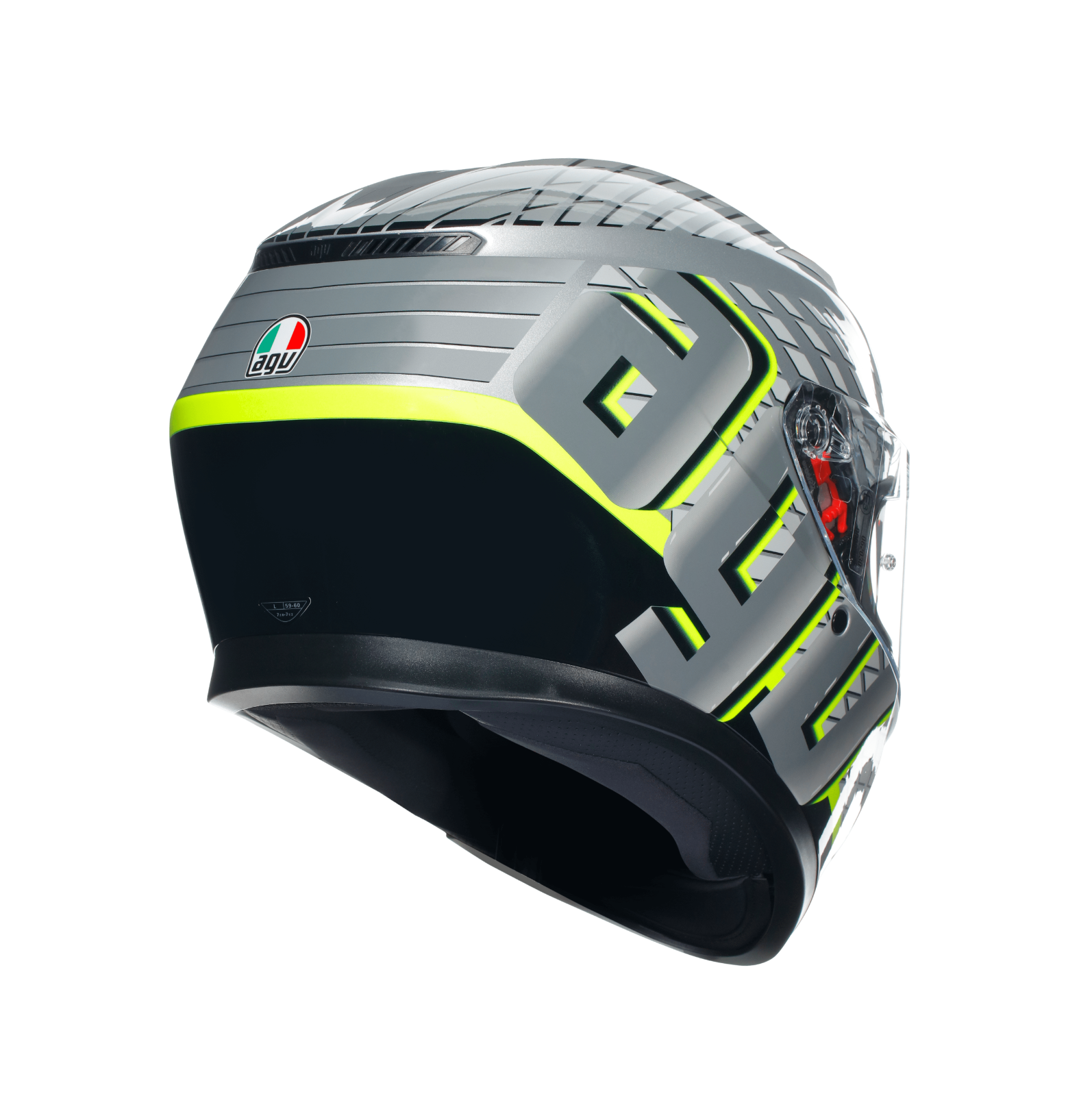 AGV K3 Fortify Grey Black Flo ECE2206 Full Face ACU Motorcycle Motorbike Helmet