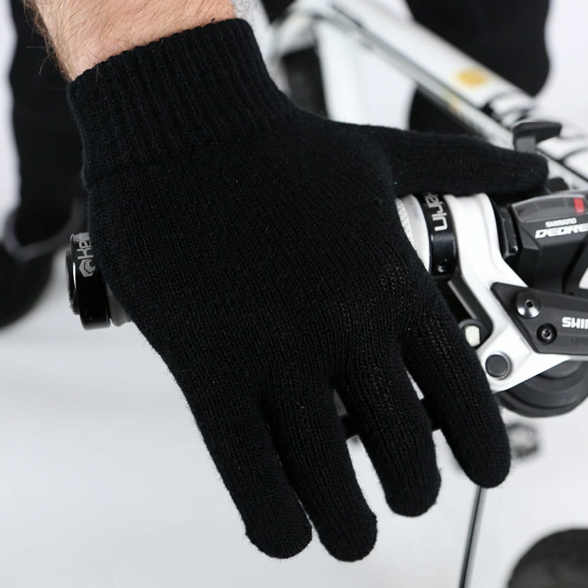 Bike It Black Cotton Motorcycle Motorbike Inner Gloves - SVL0044