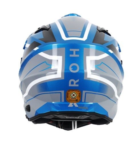 Airoh Commander 2 Adventure ECE 22.06 Carbon Motorcycle Helmet Cerulean Blue
