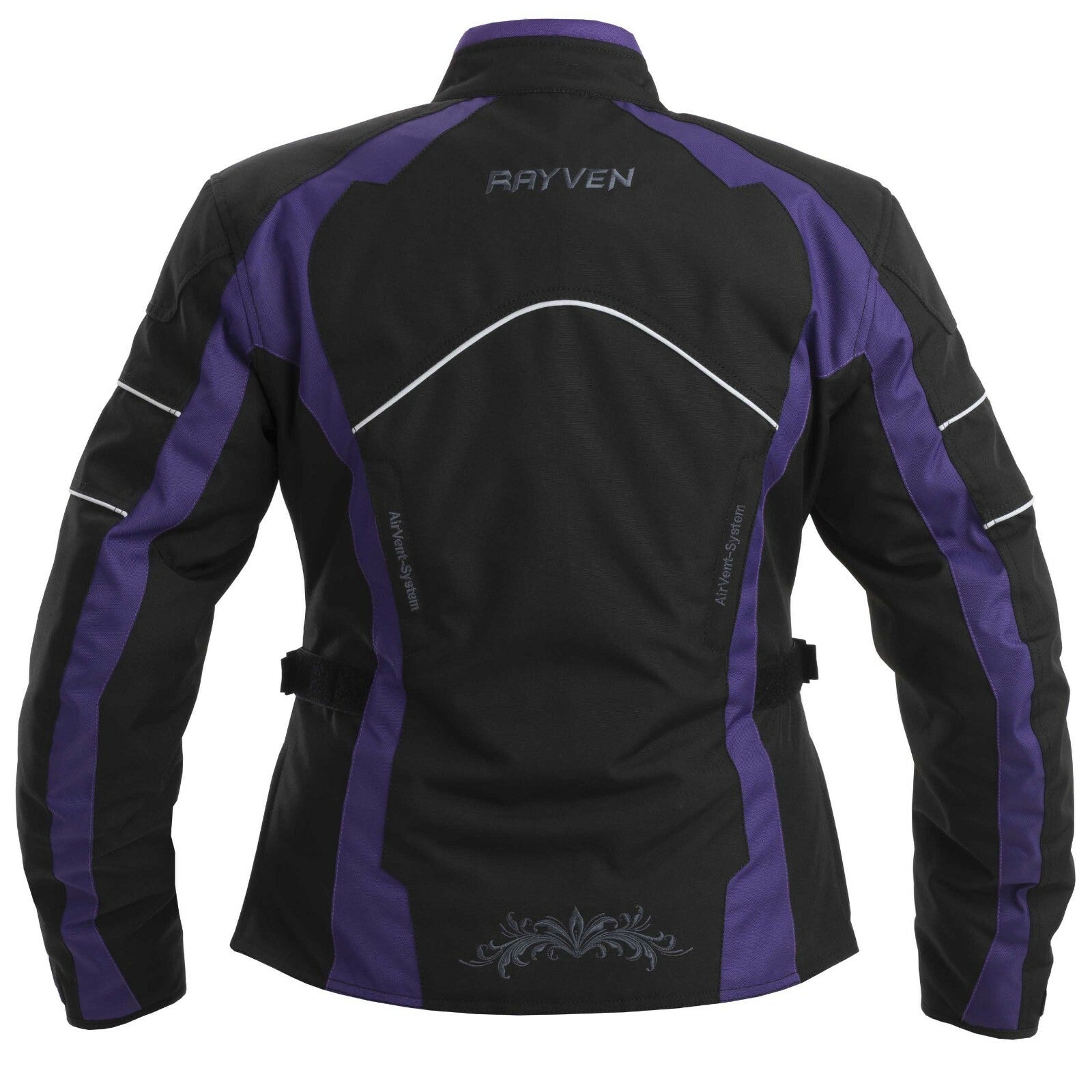 Rayven Juno Black Purple Waterproof Ladies Motorcycle Motorbike Jacket