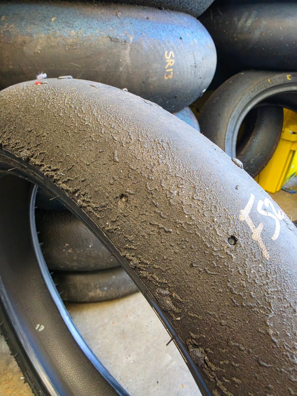 Pirelli Diablo Superbike SC1 125/70-17 Used BSB Scrub Motorcycle Tyre - FS2