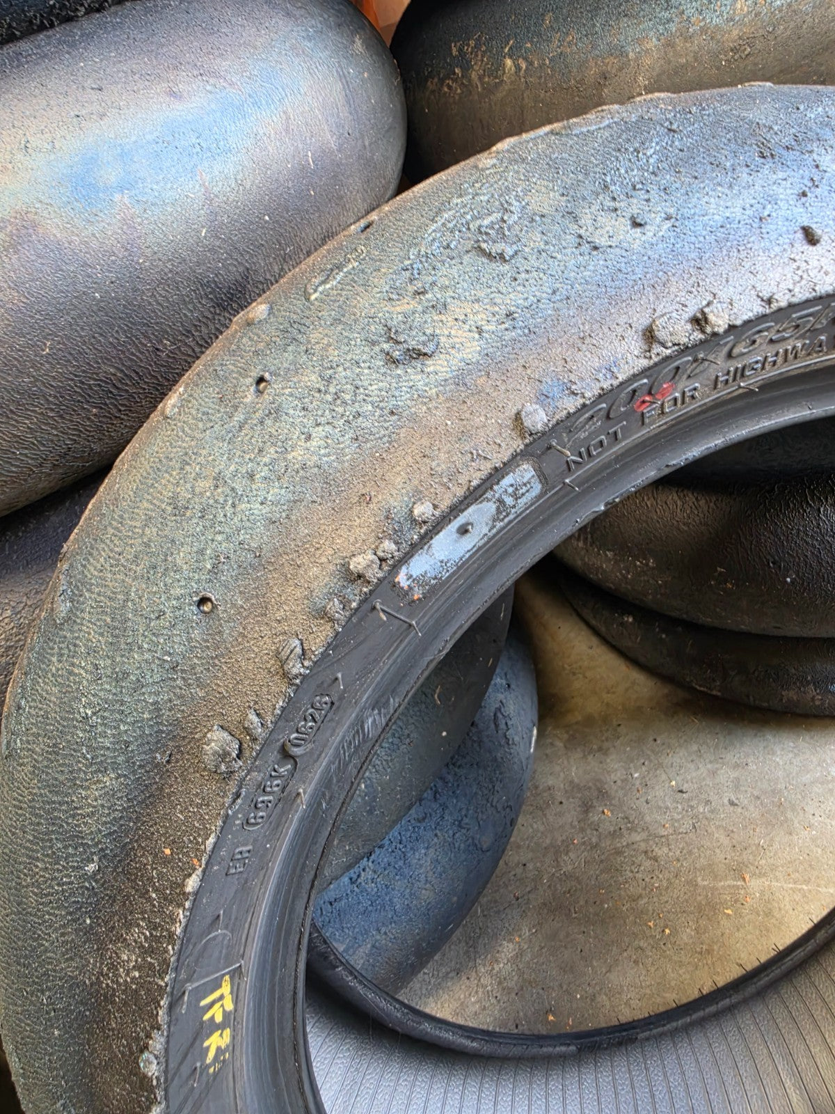 Pirelli Diablo Superbike SC1 200/60-17 Used BSB Scrub Motorcycle Tyre - RS3