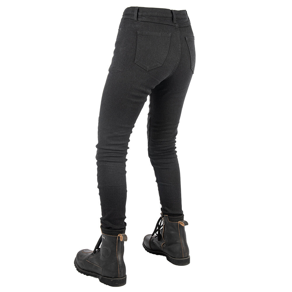 Oxford Original Approved AA Motorcycle Motorbike Jegging Womens Black Regular
