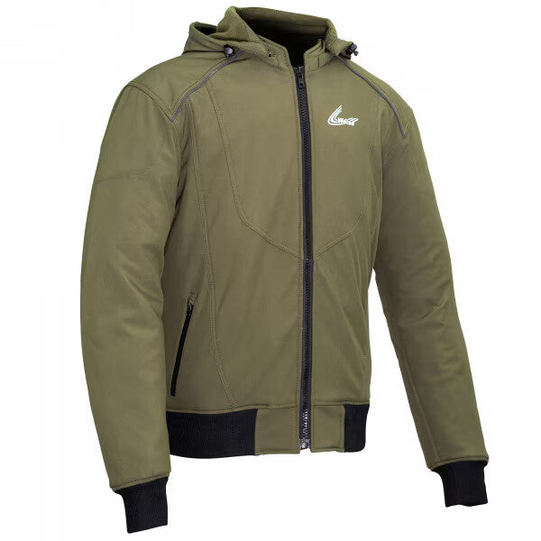 Weise Axel Textile Softshell Waterproof CE Motorcycle Motorbike Jacket - Green