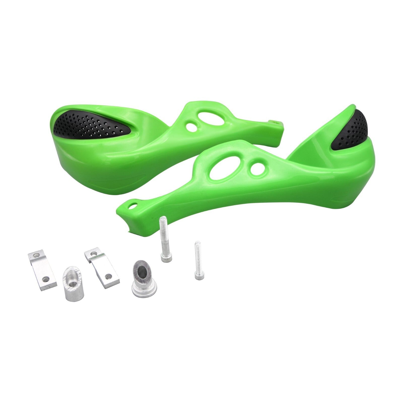 Bike It Universal GP-PRO Rally Vented Handguards - Green (Fitting kit Included)