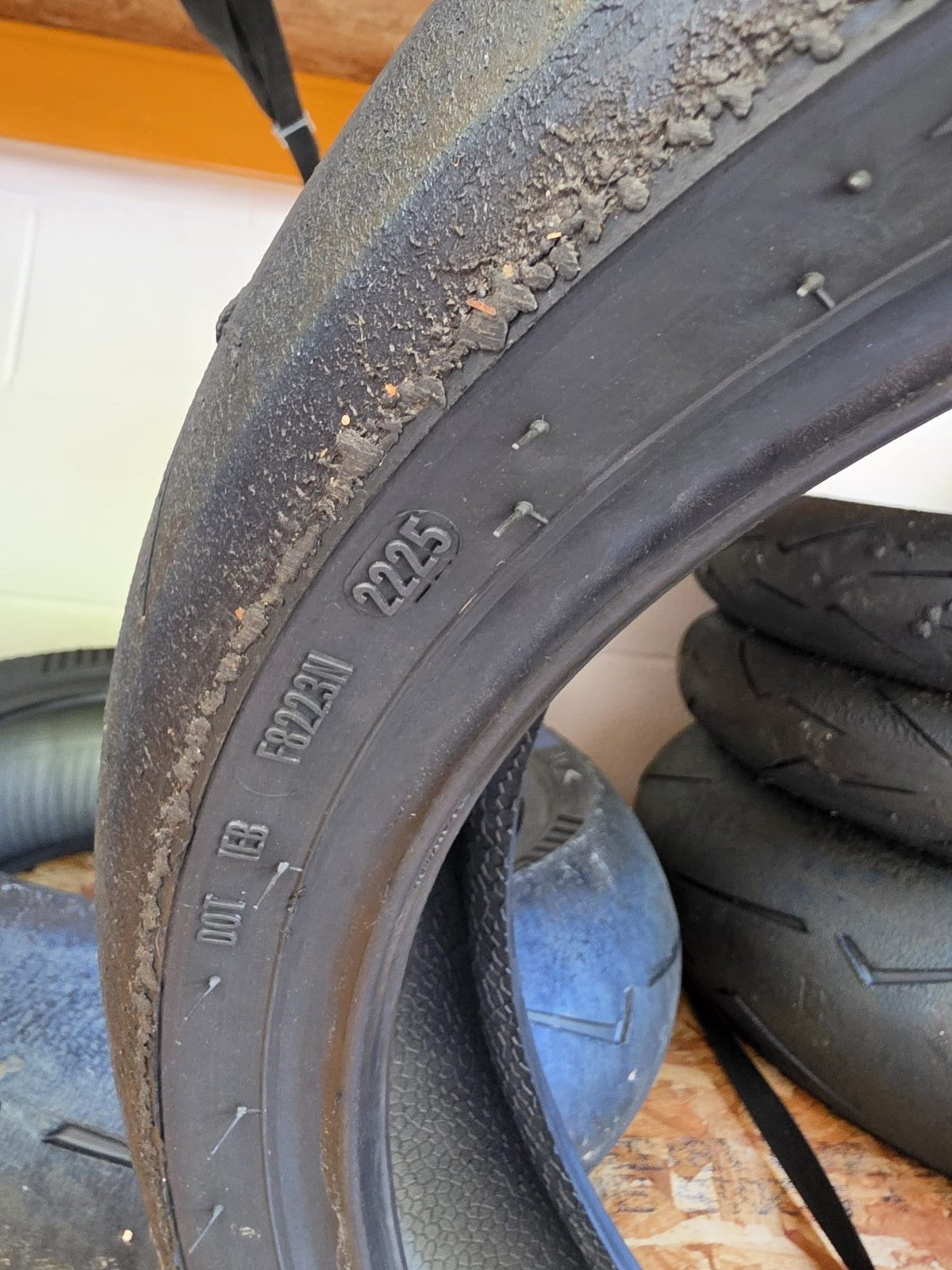Pirelli Diablo Supercorsa SC1 V4 120/70-17 part worn front BSB scrub tyre