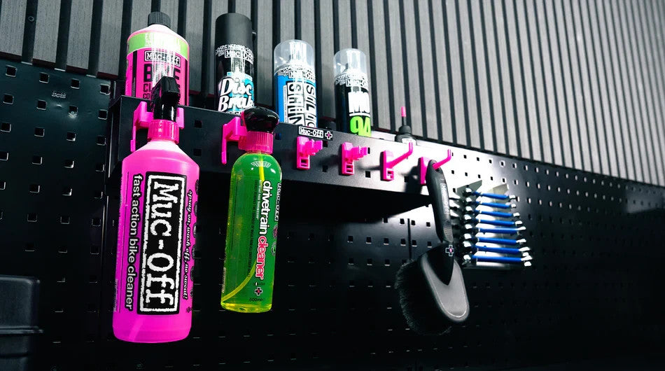 Muc-Off Bottle and Detailing Garage Workshop Metal Storage Rack