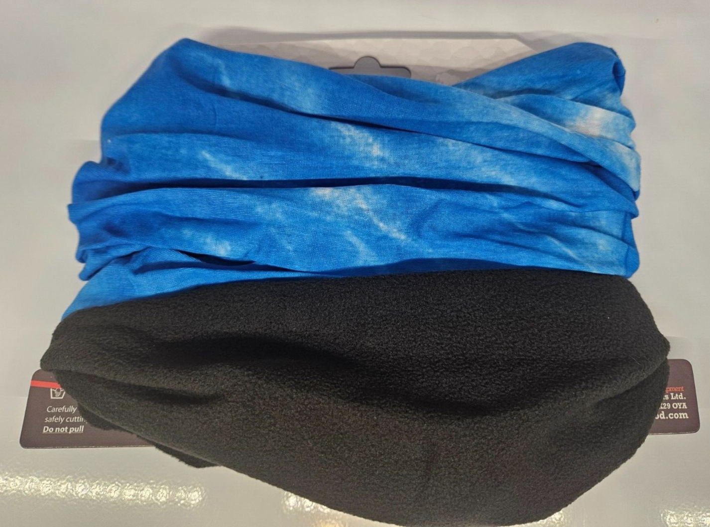 Oxford Motorcycle Motorbike Scooter Fleece Balaclava Neck Warmer Tie Dye Blue