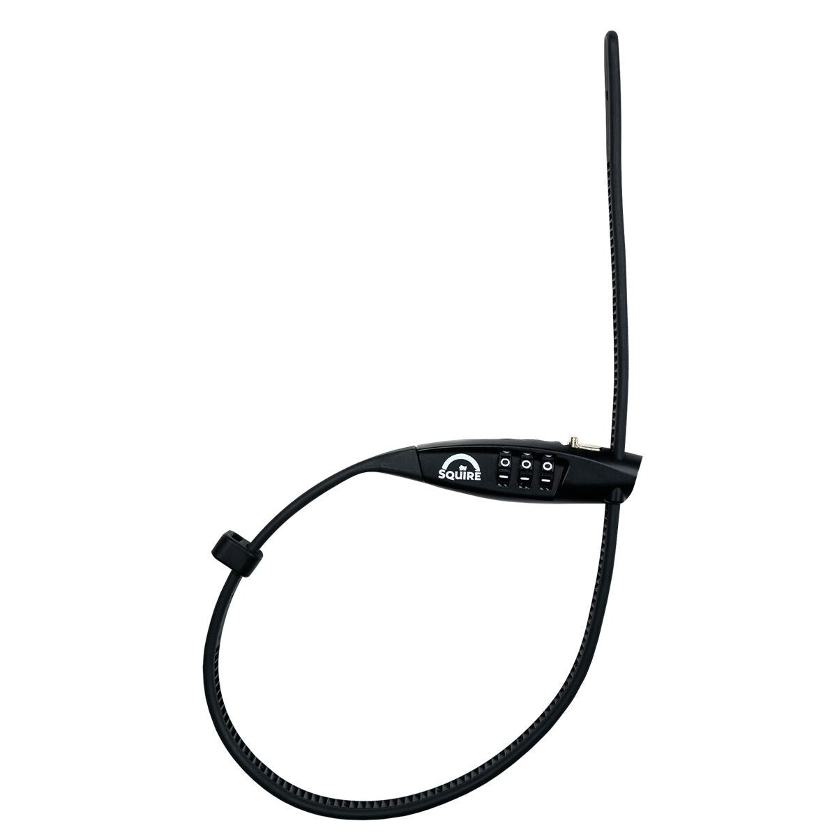 Squire Straplock Combi 10 Steel Core 45cm Length, Bicycle/Motorcycle Helmet Lock