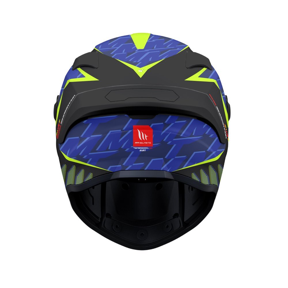 MT Targo S Surt ECE2206 Motorcycle Motorbike Helmet Matt Black Blue Yellow