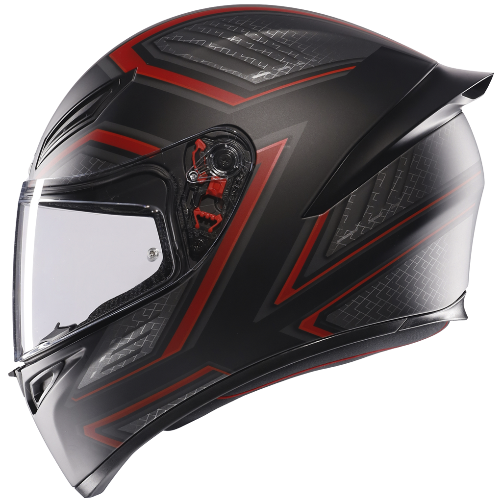 AGV K1S Sling Matt Black Red ECE2206 Full Face Motorcycle Motorbike Helmet