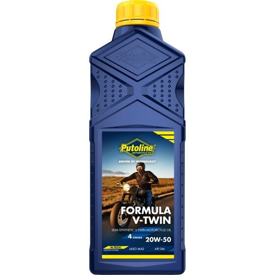 Putoline Formula V-Twin 20W/50 Semi Synthetic N-Tech Motorcycle Motorbike Oil 1L
