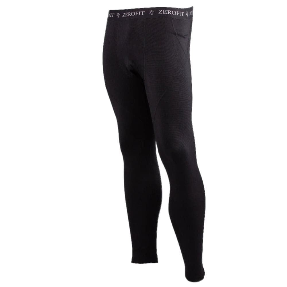 ZeroFit Move Warm Heatrub Motorcycle Motorbike Baselayer Bottoms Leggings Black