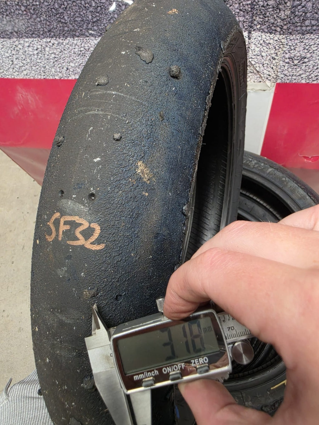 Pirelli Diablo Superbike SC1 125/70-17 Used BSB Scrub Motorcycle Tyre - SF32