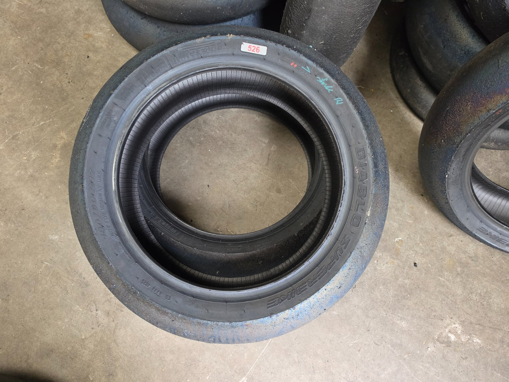 Pirelli Diablo Superbike SC0 190/60-17 Used BSB Scrub Motorcycle Tyre - SR16
