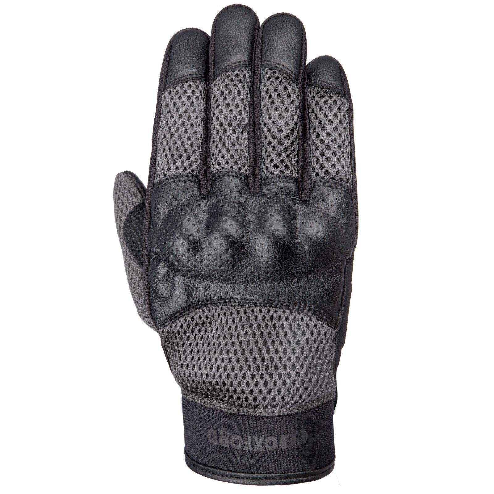 Oxford Spartan Air Lightweight Summer Mesh Motorcycle Motorbike Glove Black Grey