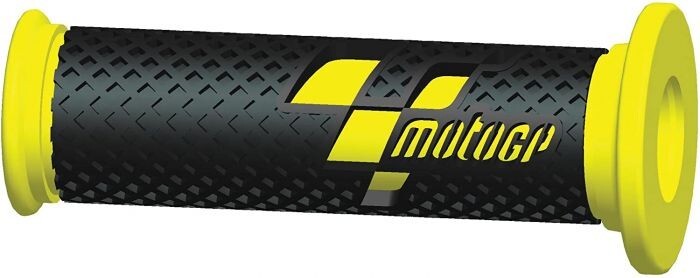 Bike It MotoGP Premium Motorcycle Motorbike Race Grips - Black Yellow