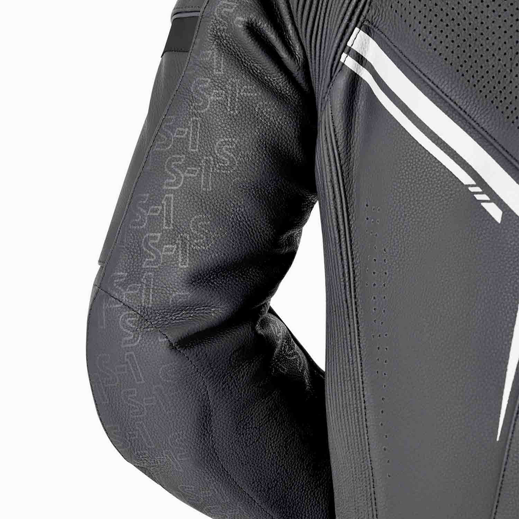 RST S1 D3O CE AAA Rated Leather Motorcycle Motorbike Race 1 Pc Suit Black White