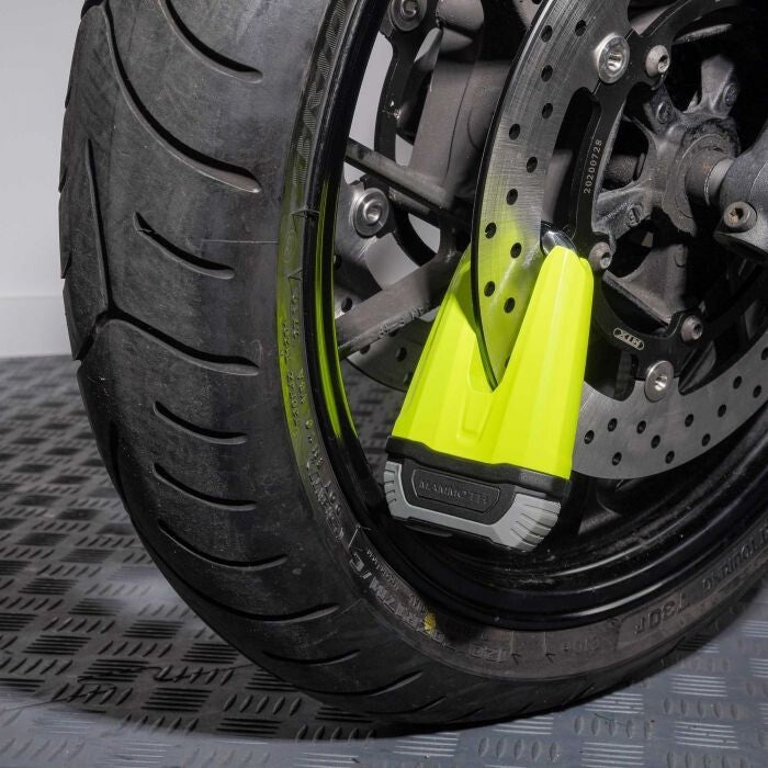Mammoth Security Renegade Disc Lock 13mm Fluro Yellow Sold Secure Gold Approved