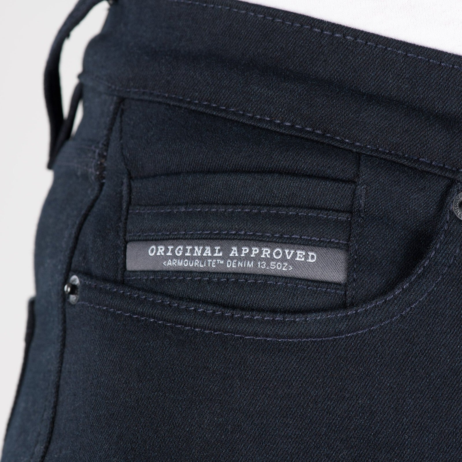 Oxford Super Stretch CE AA Motorcycle Motorbike Slim Jeans Indigo Blue