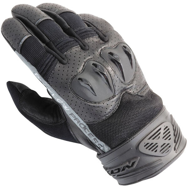 Ixon RS Flip HP Leather Short Sports Motorcycle Motorbike Glove - Black
