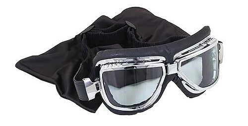 Weise Freedom UV Protection Lt Smoke Classic Style Motorcycle Motorbike Goggles