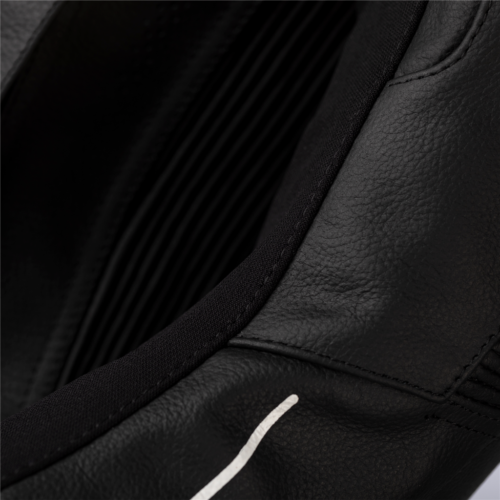 RST S1 CE AAA Ladies Leather Motorcycle Motorbike Sports Jacket - Black White