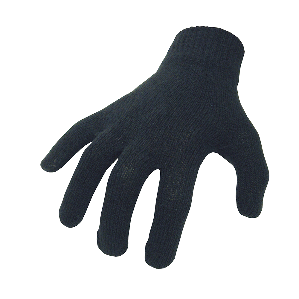 Bike It Black Cotton Motorcycle Motorbike Inner Gloves - SVL0044