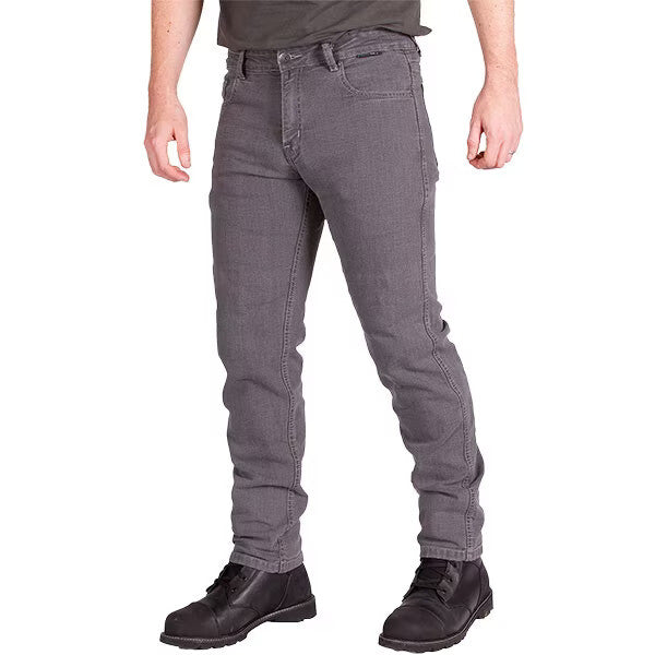 Route One Holborn Single Layer CE AA Motorcycle Motorbike Jeans - Grey
