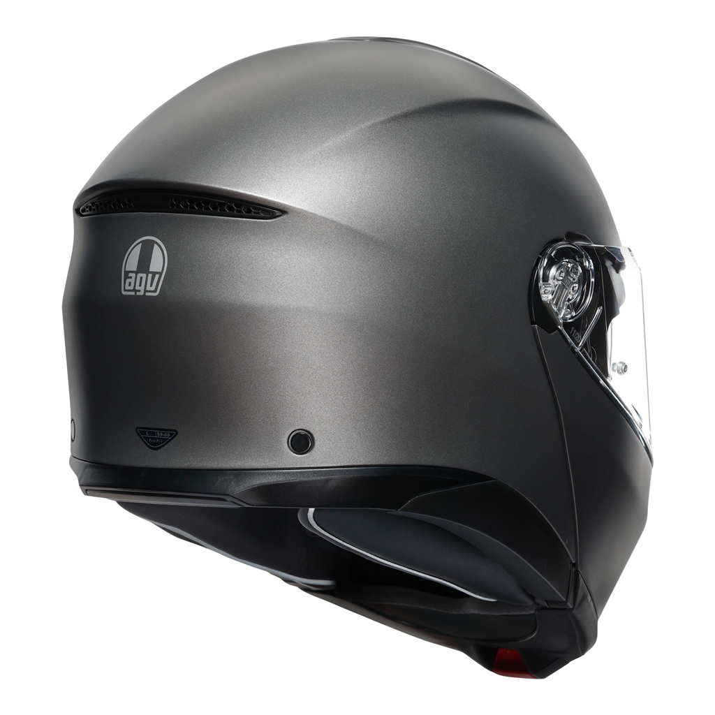 AGV Tour Modular Solid Luna Grey EC2206 Modular Flip Motorcycle Motorbike Helmet