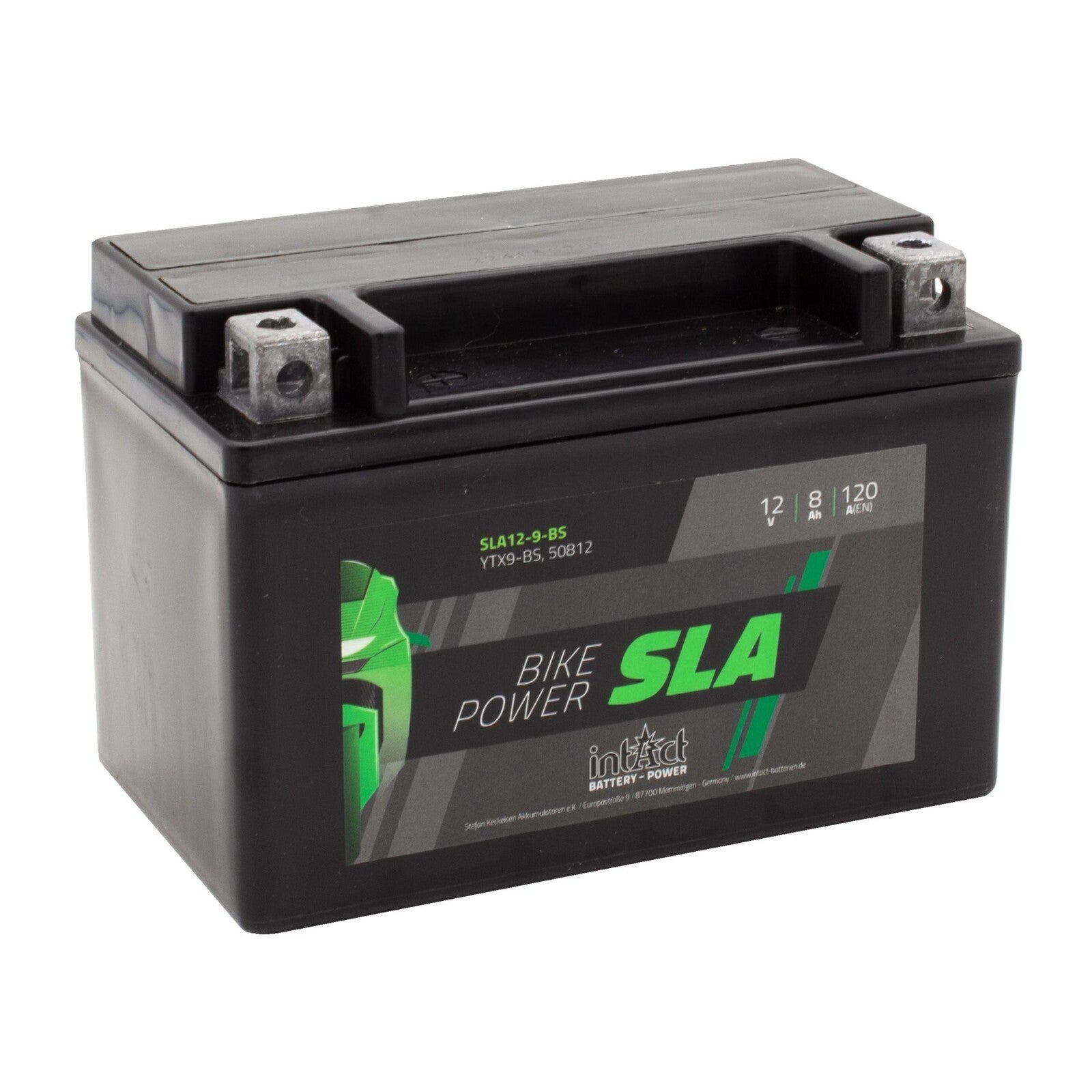 intAct YTX9-BS Sealed Activated SLA Bike-Power Motorcycle Motorbike Battery