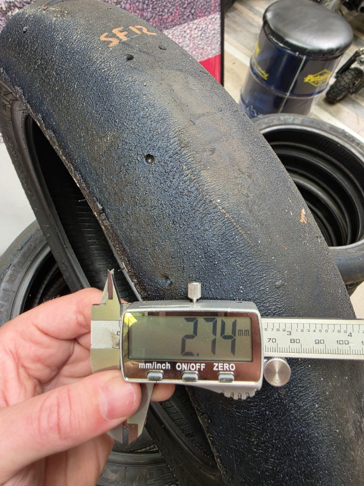 Pirelli Diablo Superbike SC1 125/70-17 Used BSB Scrub Motorcycle Tyre - SF12