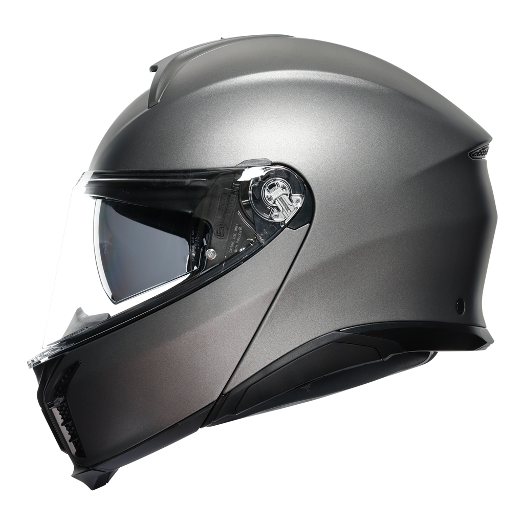 AGV Tour Modular Solid Luna Grey EC2206 Modular Flip Motorcycle Motorbike Helmet