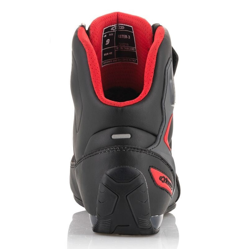 Alpinestars Faster 3 Drystar Waterproof Motorcycle Motorbike Shoe Black Gry Red
