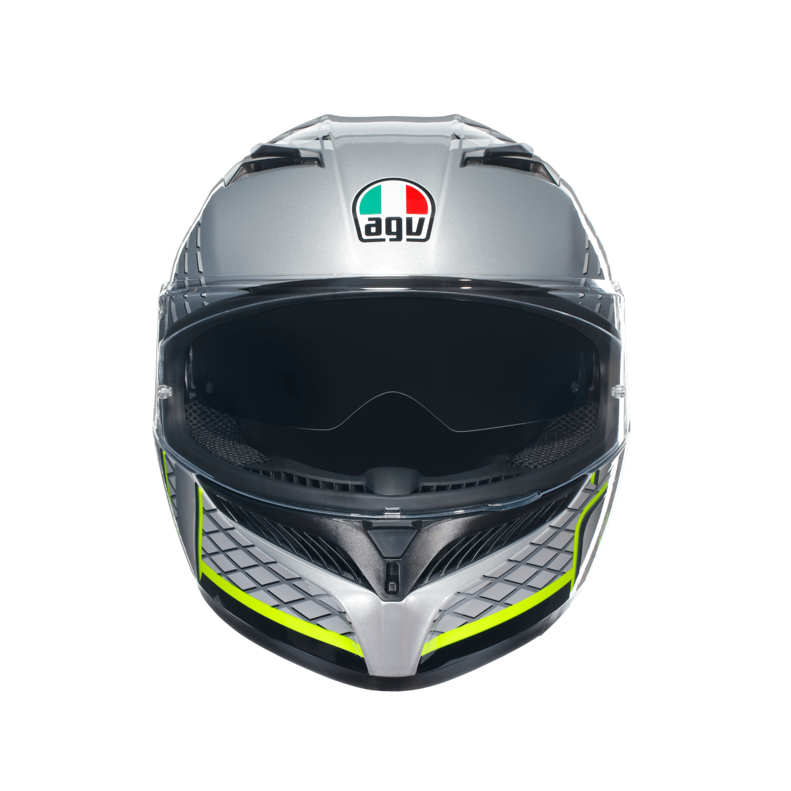 AGV K3 Fortify Grey Black Flo ECE2206 Full Face ACU Motorcycle Motorbike Helmet