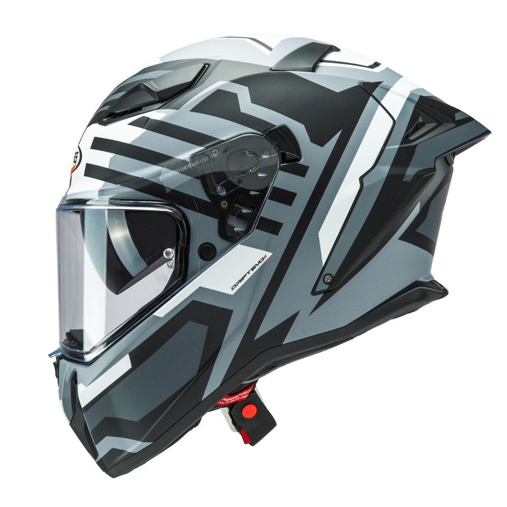 Caberg Drift Evo II Horizon Matt Grey Fiberglass Motorcycle Motorbike Helmet