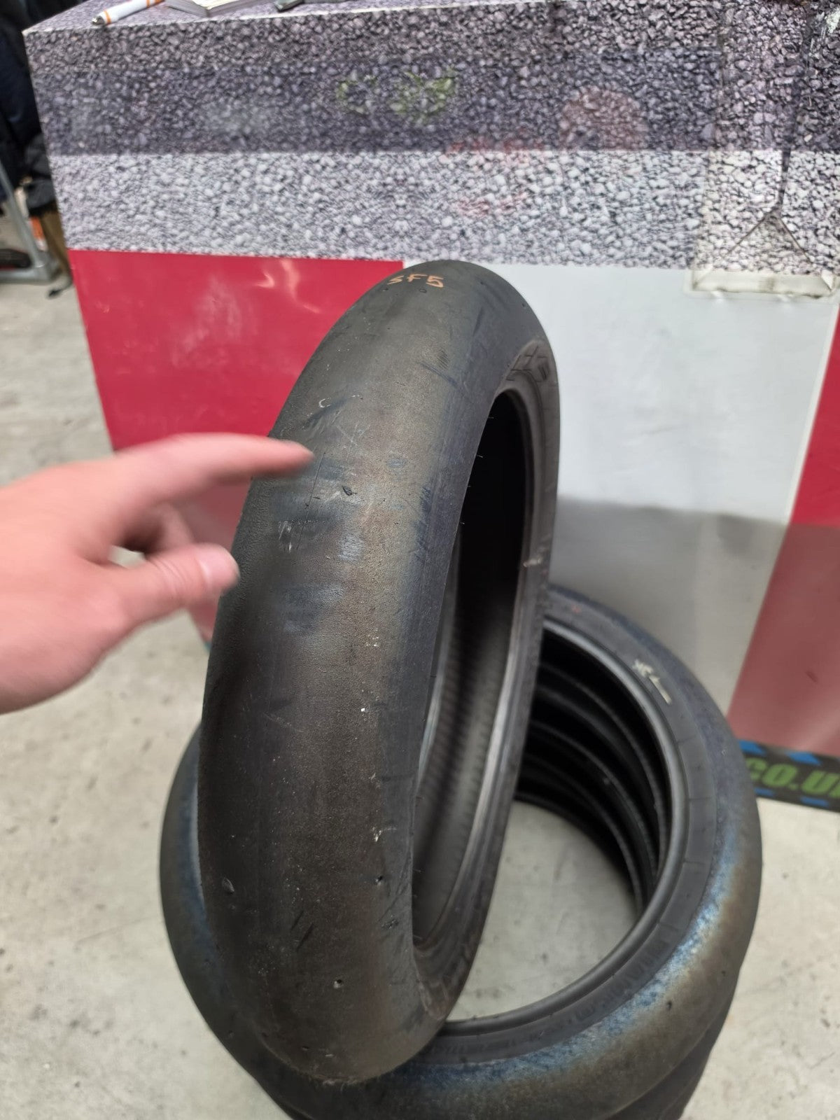 Pirelli Diablo Superbike SC1 125/70-17 Used BSB Scrub Motorcycle Tyre - SF5