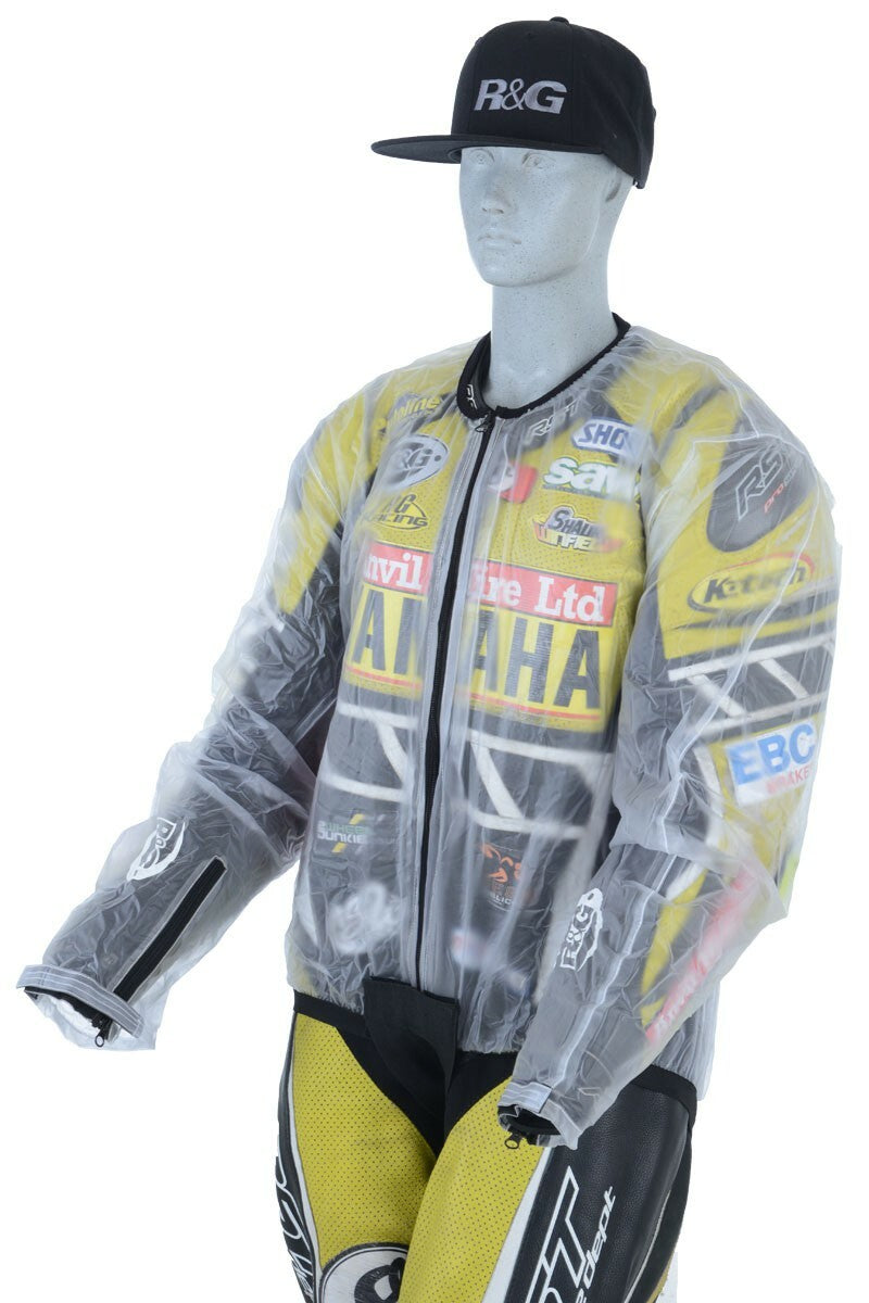 R&G Waterproof Rain Over Jacket Ideal for Motorcycle Motorbike Leathers