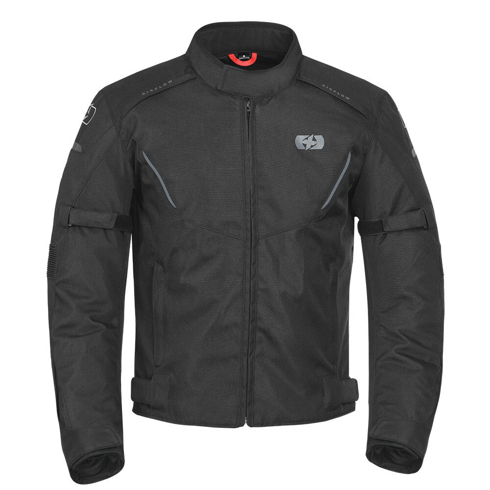 Oxford Delta 1.0 Short Waterproof Textile Motorcycle Motorbike Jacket Black