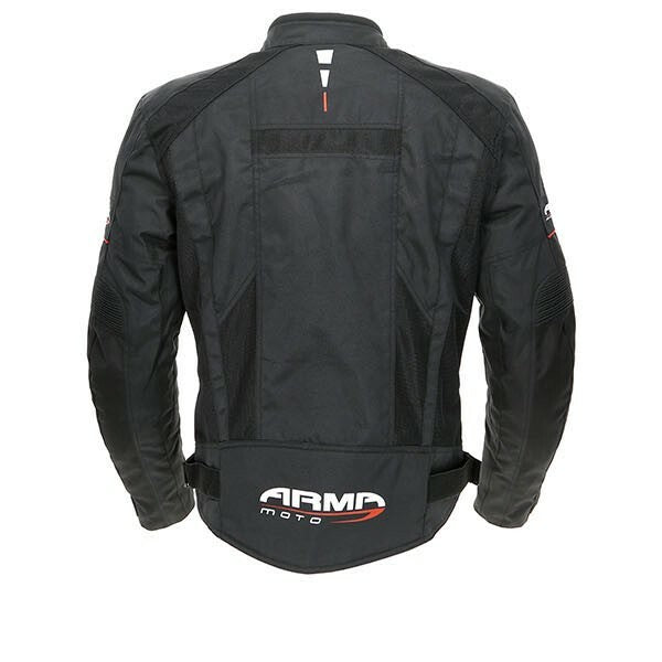 ARMR Moto Azai 2 Textile Waterproof Mesh Motorcycle Motorbike Jacket - Black